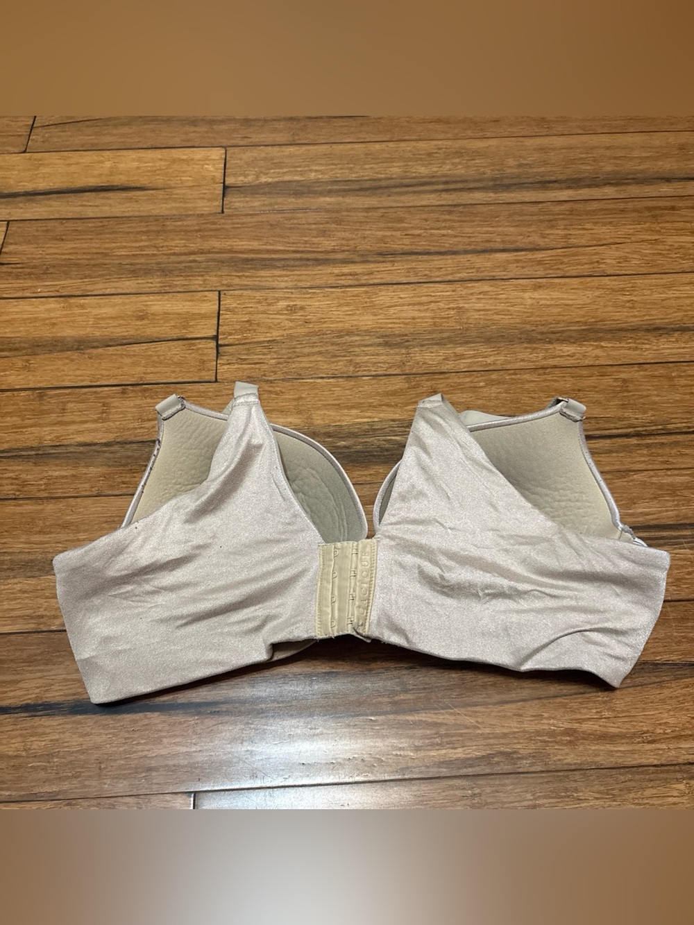Cacique Bra 46C Push Up Bra Taupe Color Boost Plunge Lane Bryant - Picture 3 of 7